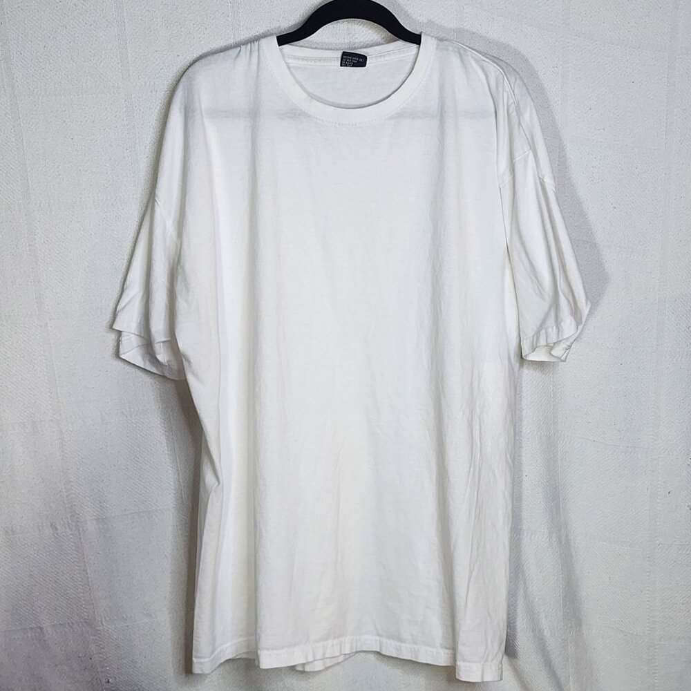 2pk Gemrock White Basic Crew Neck Short Sleeve 100 Cotton T-Shirts Size 5XL